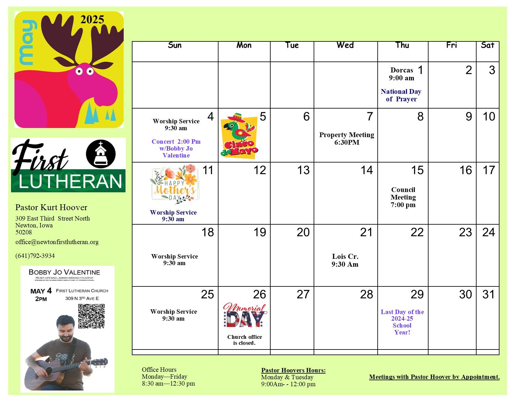May 2025 calendar May 2025 Calendar