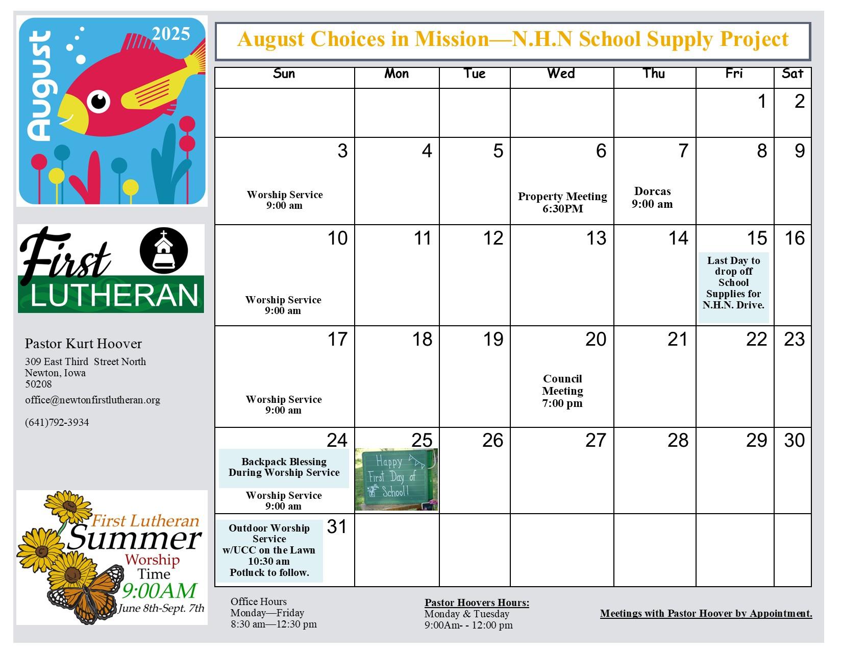 August 2025 calendar August 2025 Calendar