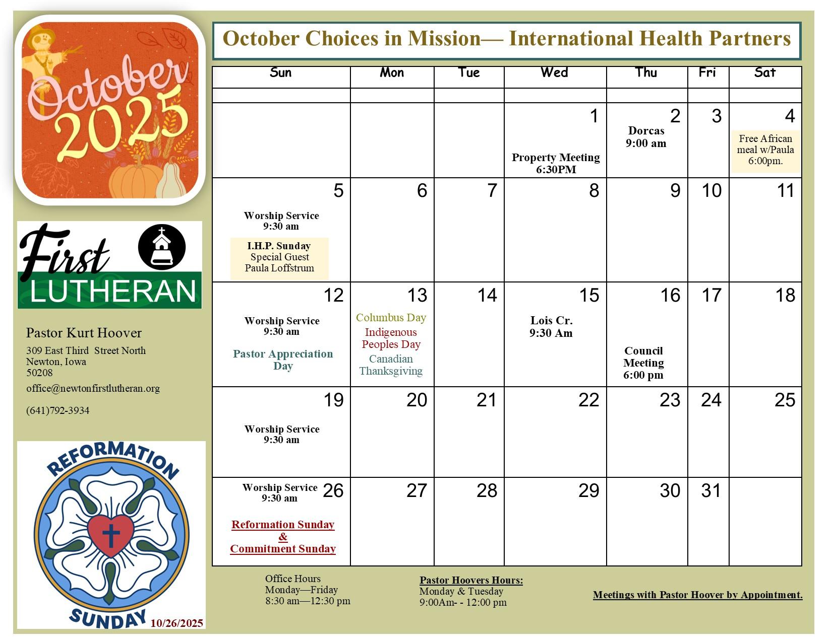 October 2025 calendar October 2025 calendar